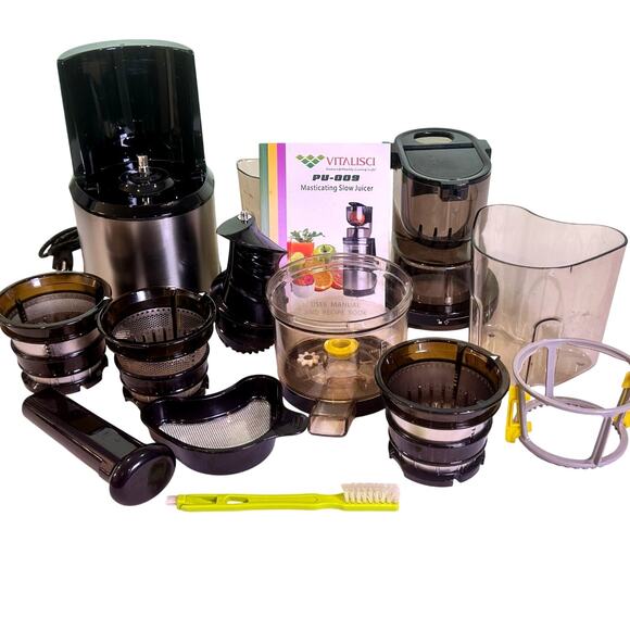 Vitalisci PU-009 Masticating Whole Slow Juice Extractor Cold Press Juicer - Picture 1 of 8